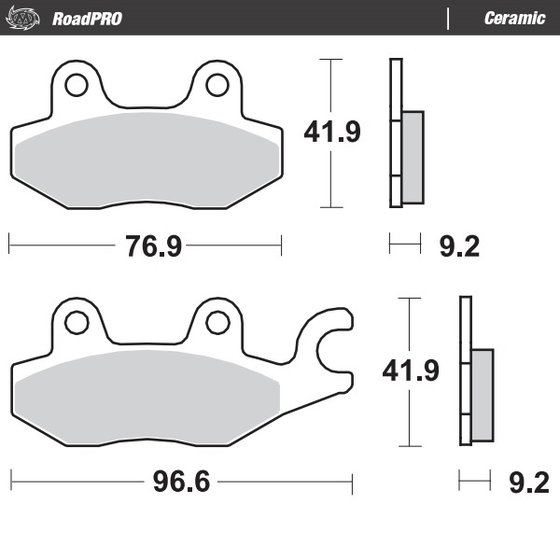 PULSAR 125 (2001 - 2014) ceramic brake pad | MOTO-MASTER