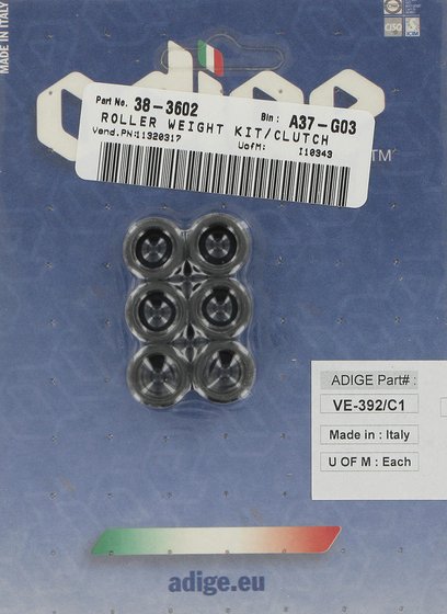 TOP BOY 50 (1997 - 2006) carbon fiber roller weight kit | ADIGE