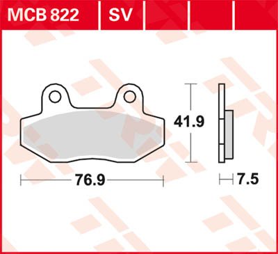 NEXXON 50 (2008 - 2009) allround organic brake pad | TRW