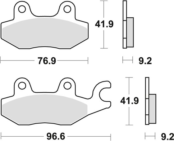 LIKE 200 (2010 - 2016) allround organic standard brake pad | TRW