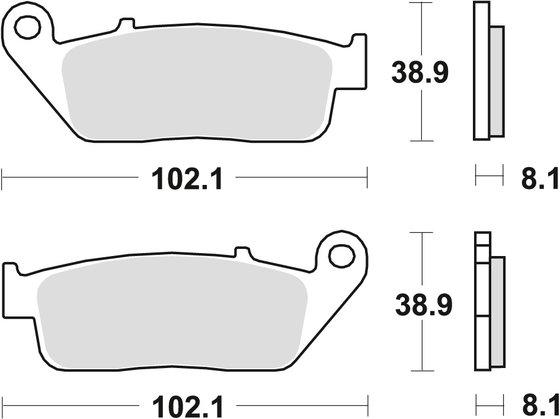 GRAND DINK 125 (2012 - 2016) allround organic standard brake pad | TRW