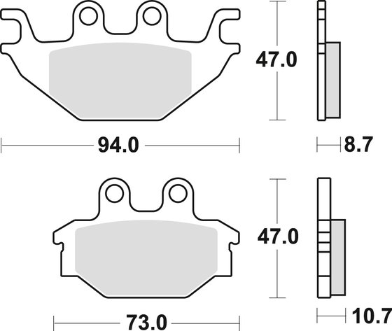 UXV 700 (2014 - 2022) sintered metal offroad brake pad | TRW