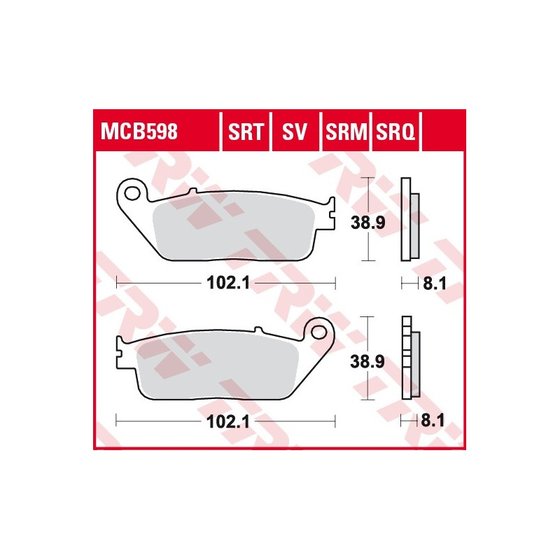 GRAND DINK 300 (2012 - 2020) sintered metal brake pads | TRW