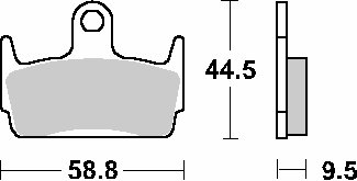 HEROISM 150 (1995 - 1997) brakepads ceramic (710hf) | SBS