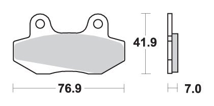 CK 125 (2004 - 2013) brakepads ceramic | SBS