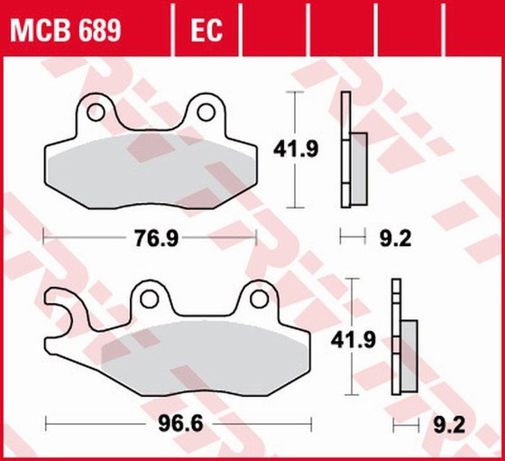 AGILITY 125 (2006 - 2016) allround organic standard brake pad | TRW