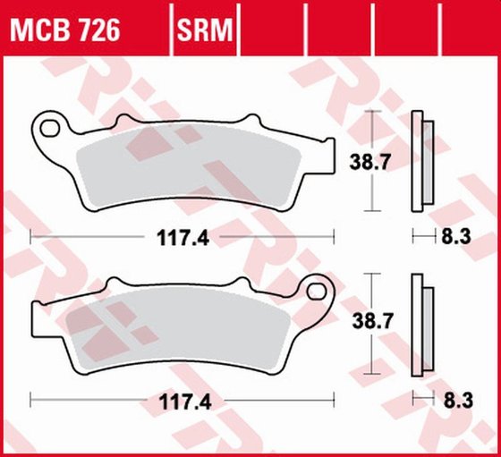 K-XCT 300 (2013 - 2016) sintered metal brake pads | TRW