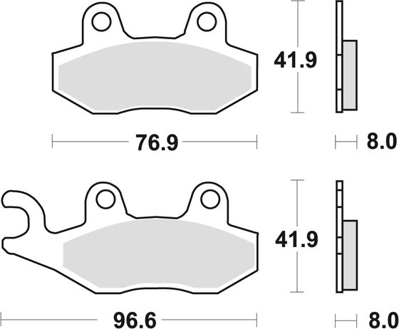 STRYKER 125 (2001 - 2005) allround organic standard brake pad | TRW