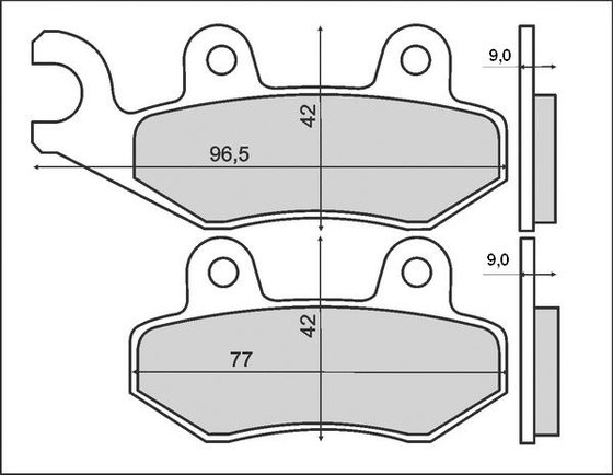 AGILITY 125 (2006 - 2017) brakepads ceramic (713hf) | SBS