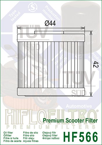 PEOPLE GT 300 (2010 - 2017) alyvos filtras | Hiflofiltro