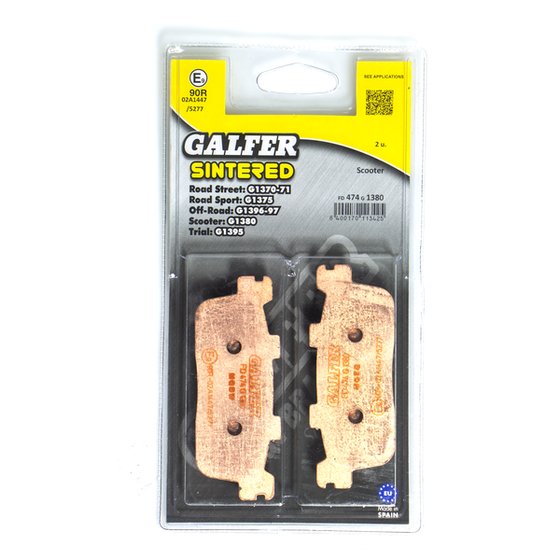 XCITING 250 (2005 - 2010) hh sintered brake pads | GALFER