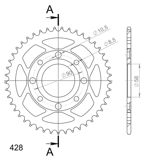 STRYKER 125 (1999 - 2005) supersprox / jt rear sprocket 269.46 | Supersprox