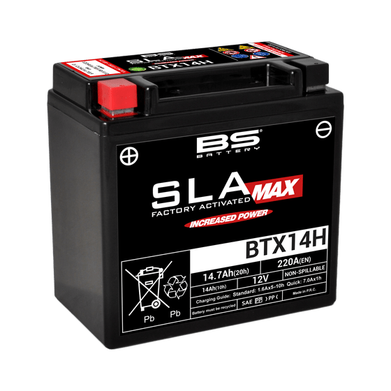 XCITING S 400 (2019 - 2021) btx14h sla max battery | BS BATTERY