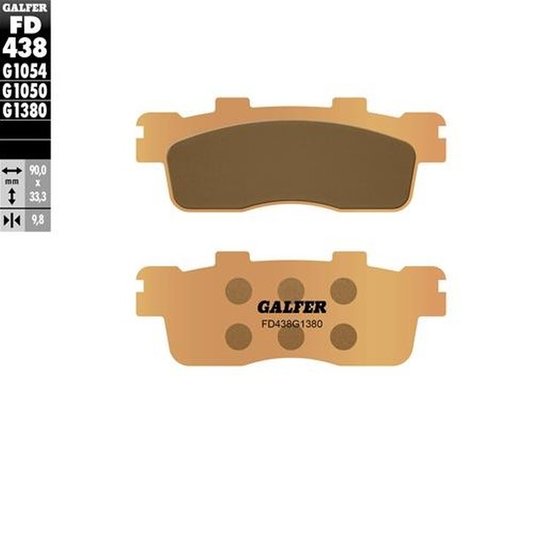 DOWNTOWN 125 (2010 - 2021) scooter sintered brake pad | GALFER